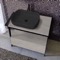 Modern Console Vanity with Grey Oak Cabinet, 35